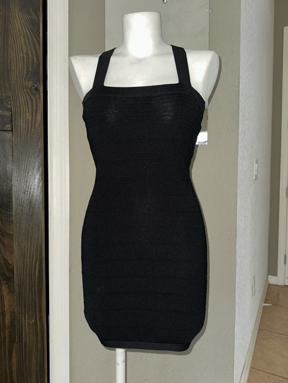 G by Guess Black Stretch Mini Bodycon Dress Size Small